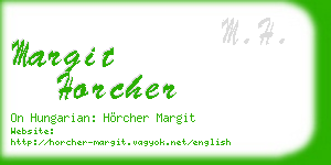 margit horcher business card