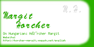 margit horcher business card